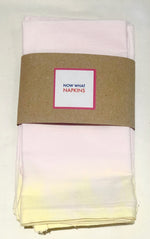 Set of Four Napkins - Yellow Dip Dye