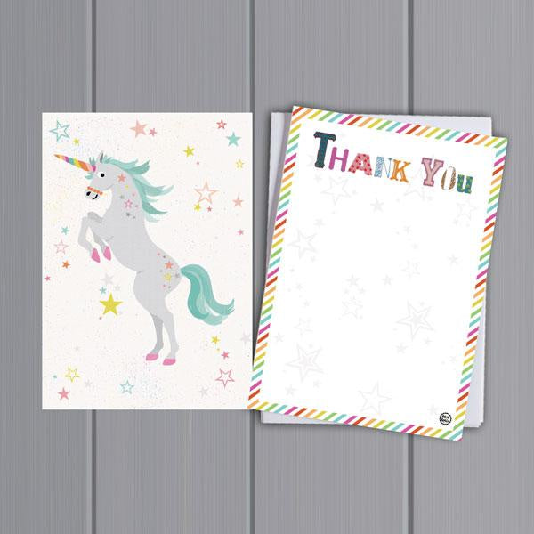 A5 Thank You Cards-Unicorn