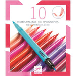 10 Felt Brushes - Pinks