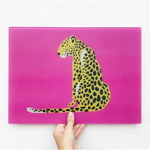 Chopping Board - A Leopard Sits