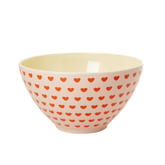 Melamine Salad bowl with Sweetheart Print