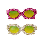 Glittery glasses clips