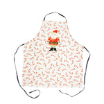 Cotton Apron with Santa Print