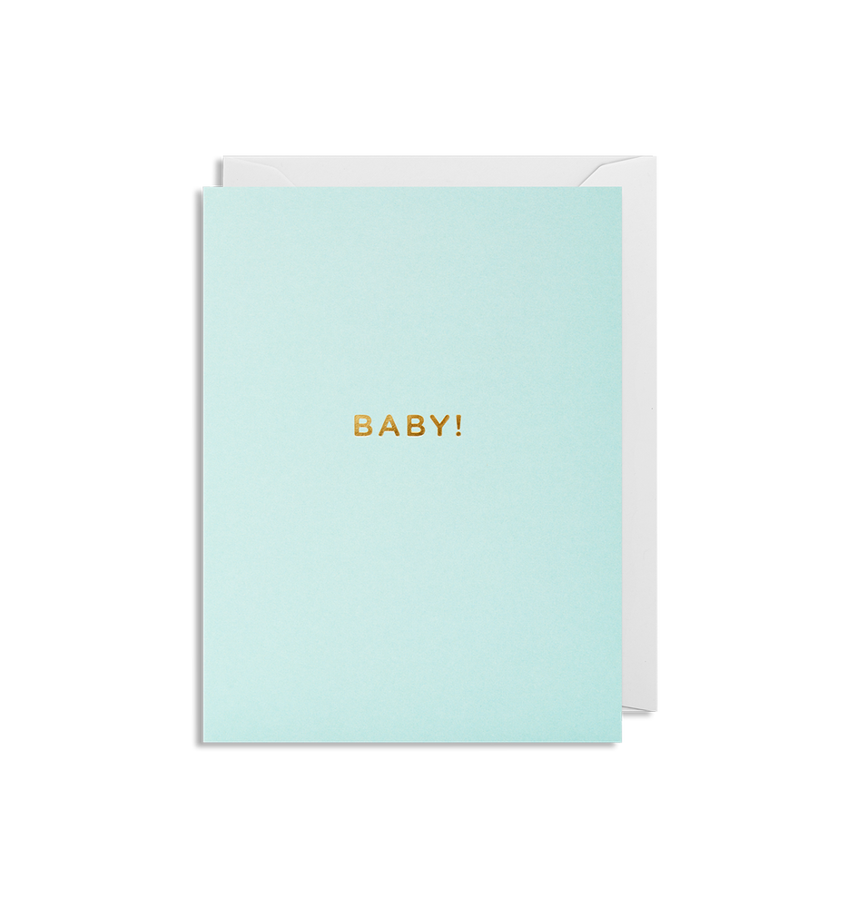 Baby! Blue Mini Card