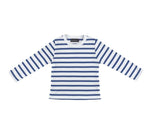 French Blue & White Breton Striped T-Shirt
