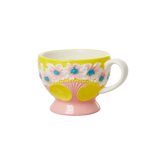 Ceramic Mug-Yellow Floral