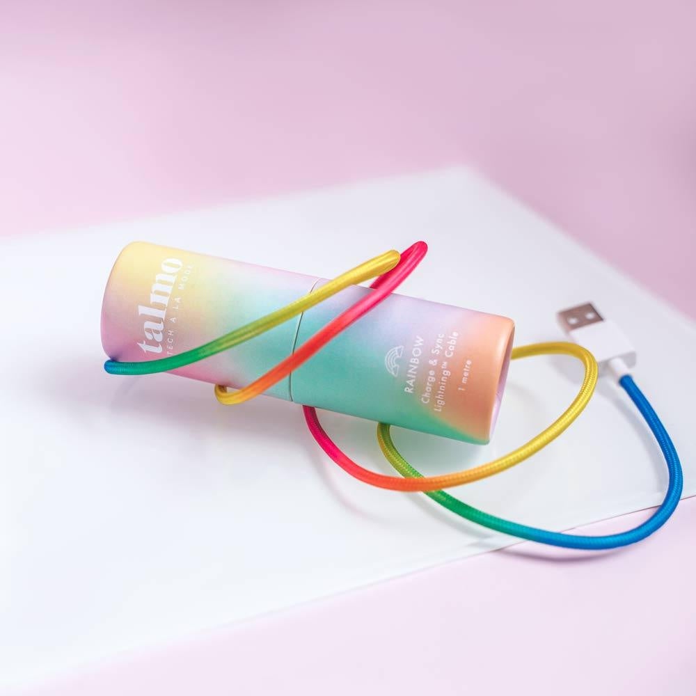 Charge and Sync Cable- Rainbow