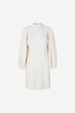Harrietta Short Dress-Warm White Check