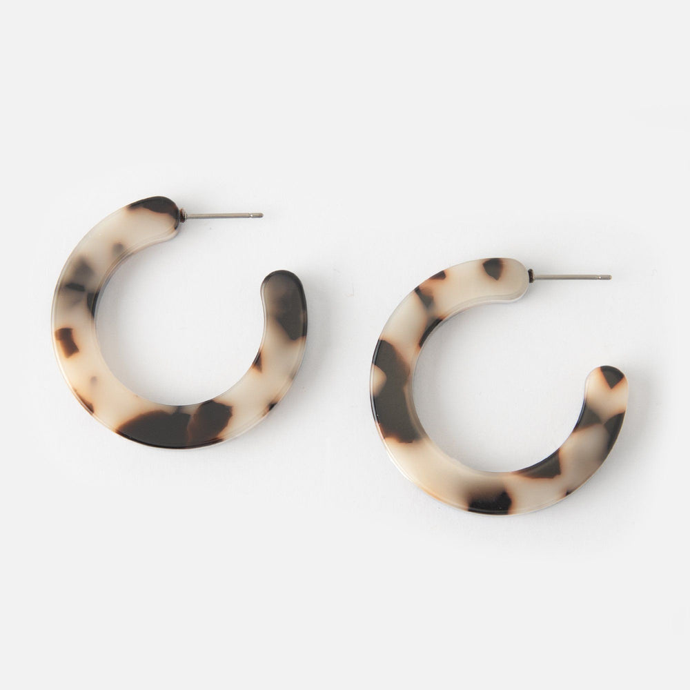 Resin Hoop Earrings