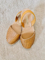 Trenza Tan Woven Leather Sandal