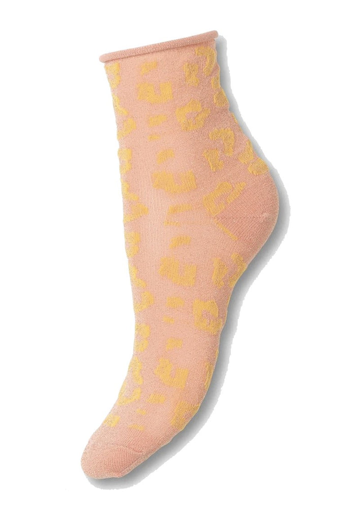 Leonia Glitter Sock-Muted Clay