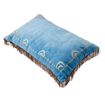 Blue Velvet Rectangular Cushion
