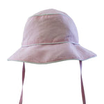 Pink Linen Hat 1-3YRS