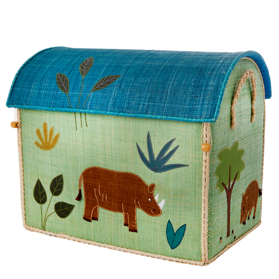 Large Storage Box- Jungle Blue/Green