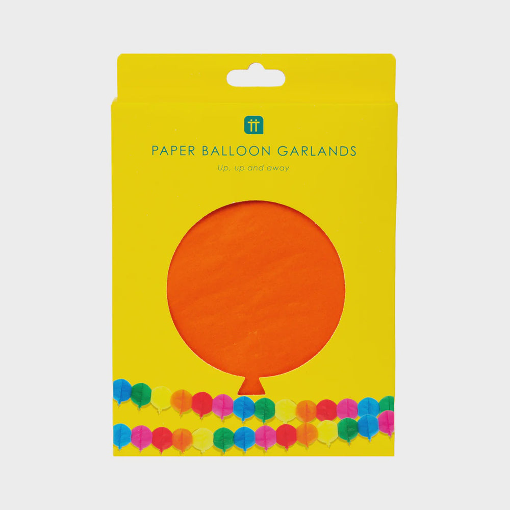 Birthday Brights Honeycomb Balloon Paper Garlands - 3 Pack, 3m