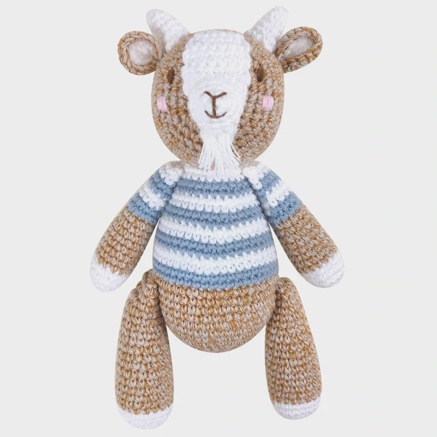 Crochet Gaby Goat Rattle Toy