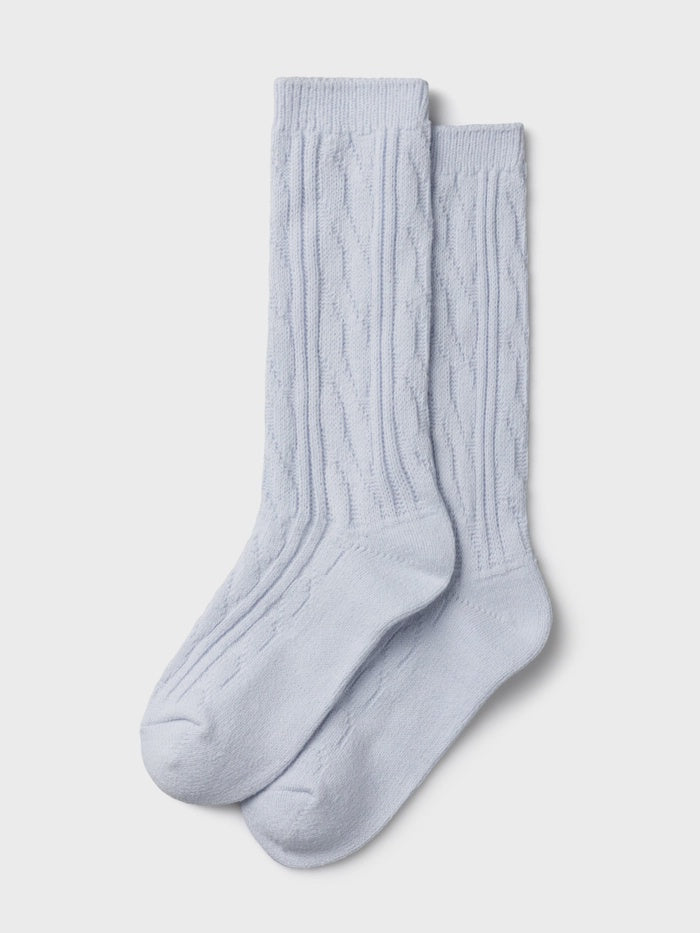 Cosy Cable Sock- Powder Blue