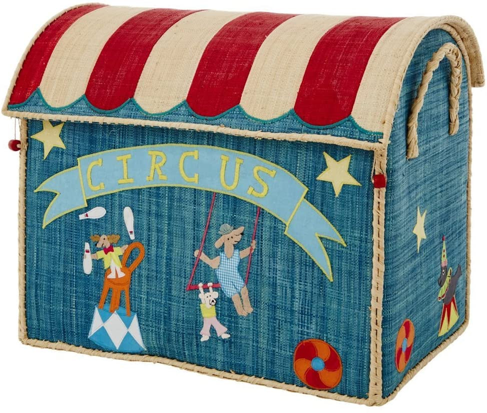 Toy Basket with Circus Theme - Large