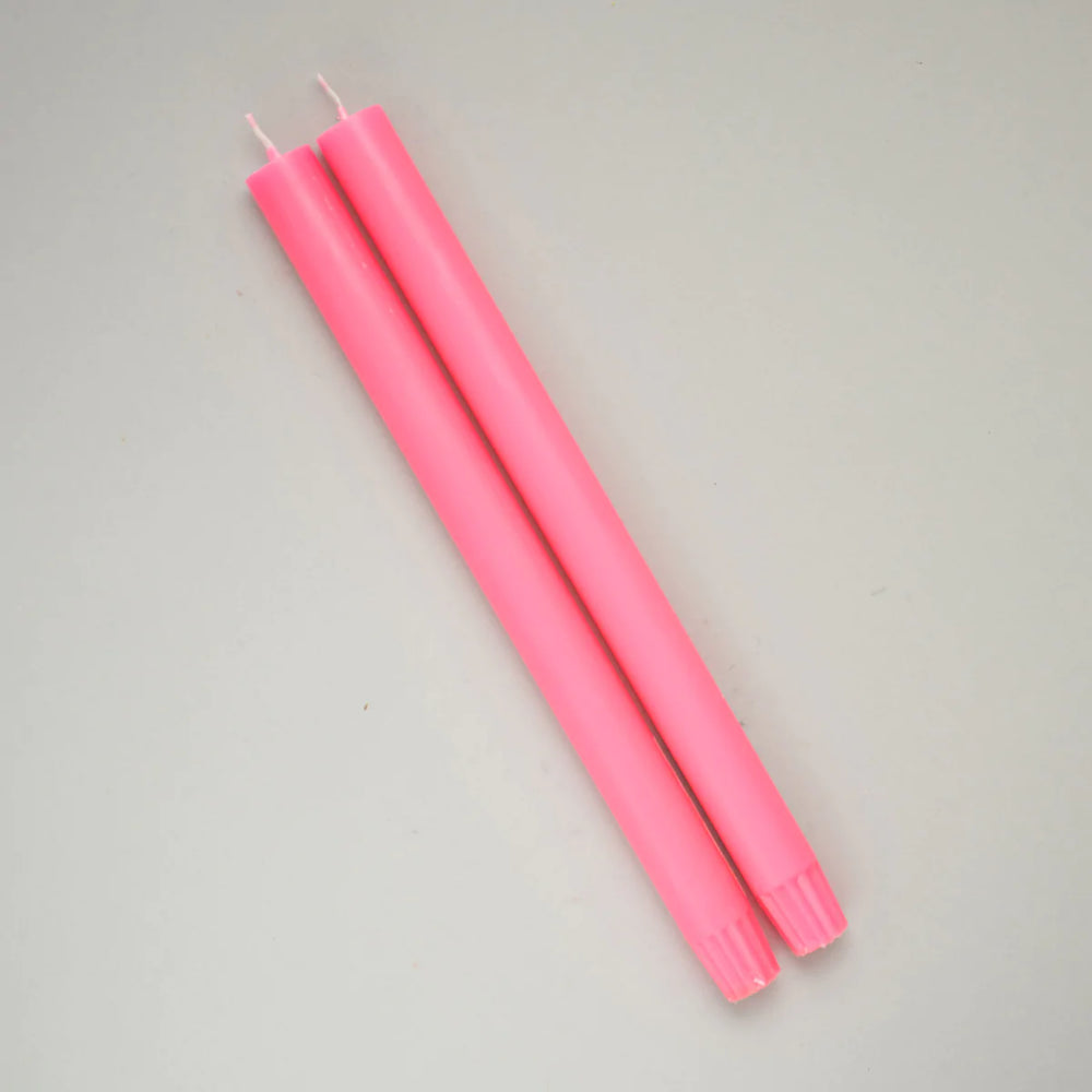Dining Candle: Neon Pink