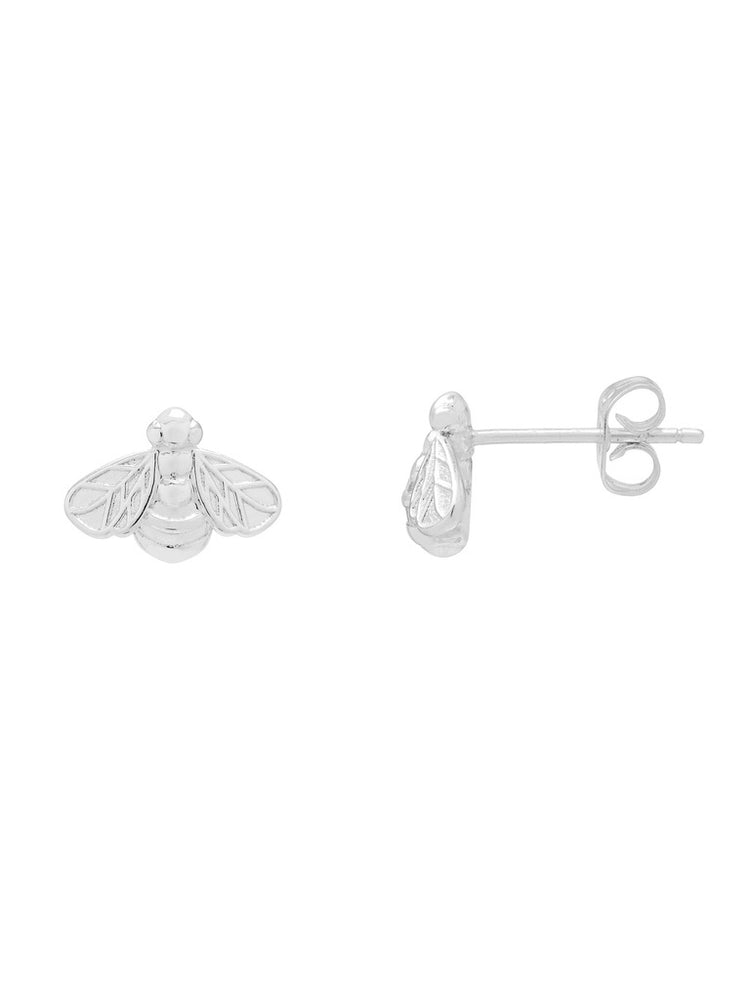 Bee Studs Silver