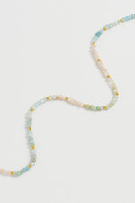 Pastel Rainbow Beaded Necklace