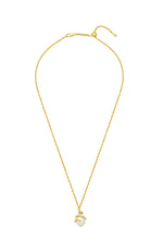 Pearl Wrap Rope Necklace Gold