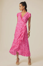 Demi Wrap Dress- Pink