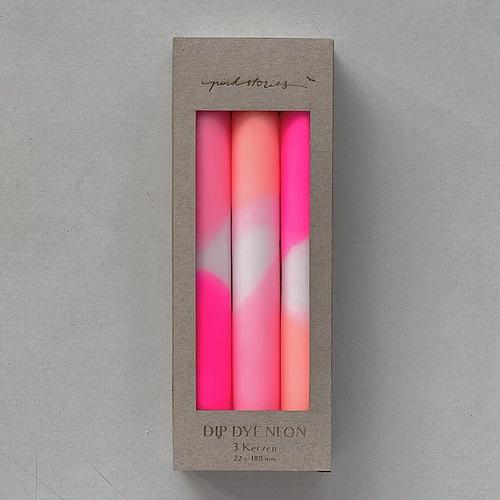 Dip Dye Neon Candles- Lollipop Lighthouse