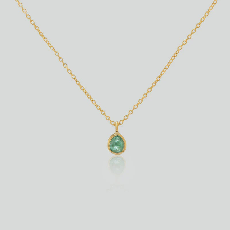 Hampton Emerald and Gold Vermeil Necklace