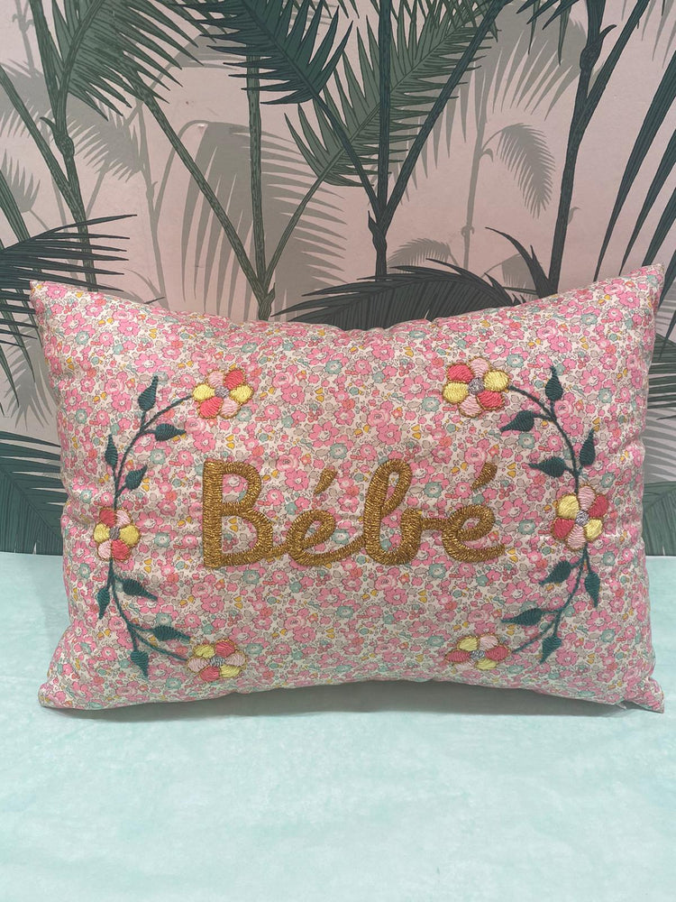 Embroidered Cushion Bebe- Floral