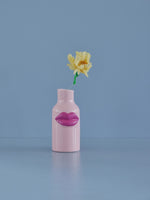 Ceramic Vase with Fuchsia Lips - Small