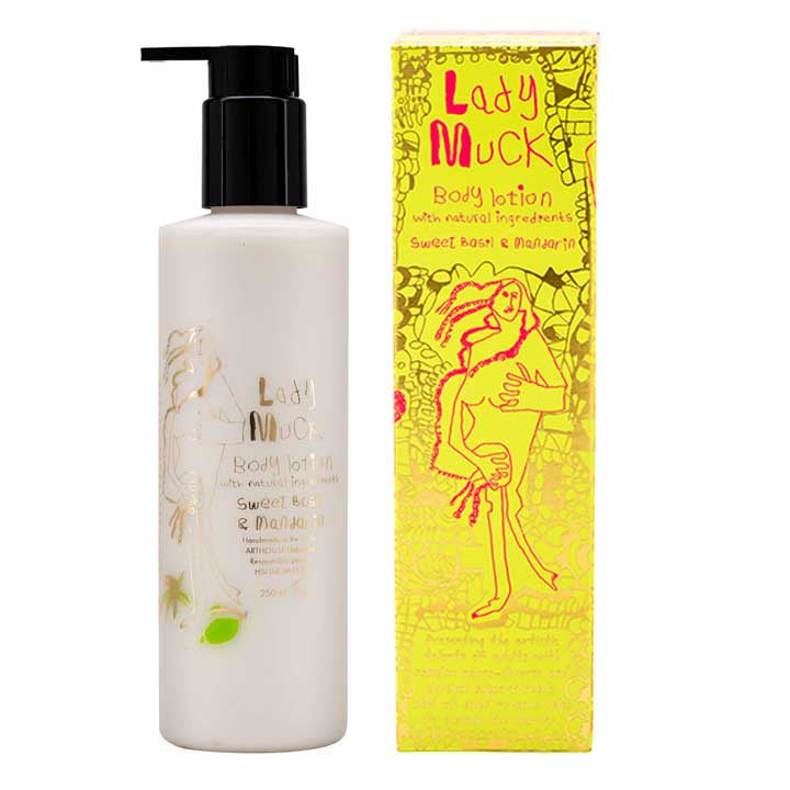 Lady Muck Design Body Lotion with Sweet Basil and Mandarin