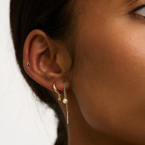 Lightning, Star & Pearl Thread Through Ear Party