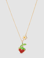 Strawberry Locket Necklace