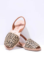 Leopard Print Leather Sandal