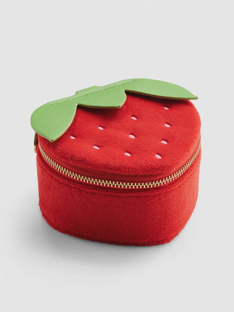 Velvet Strawberry Jewellery Box