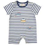 Embroidered Boats Babyvest
