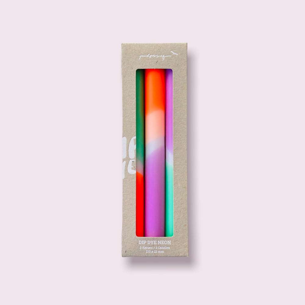 Dip Dye Neon Candles-Surfing Bondi