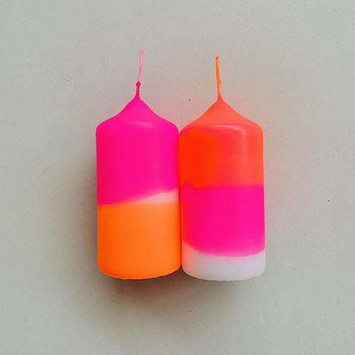 Dip Dye Neon Candle Twins- Fairy tale