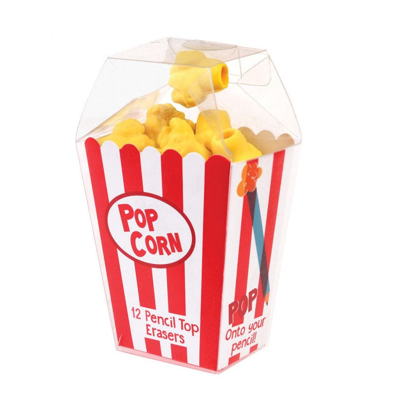 Popcorn Pencil Top Erasers