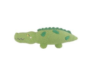 Crochet Crocodile Rattle Toy