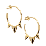 Large Spiked Hoops