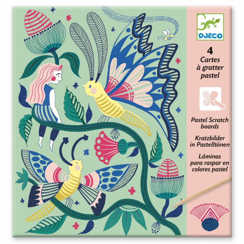 Pastel Scratch Cards- Fantasy Garden