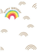 Happy Birthday Rainbow- White