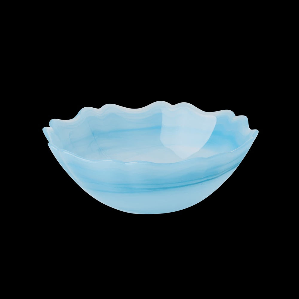 Alabaster Glass Bowl - Blue