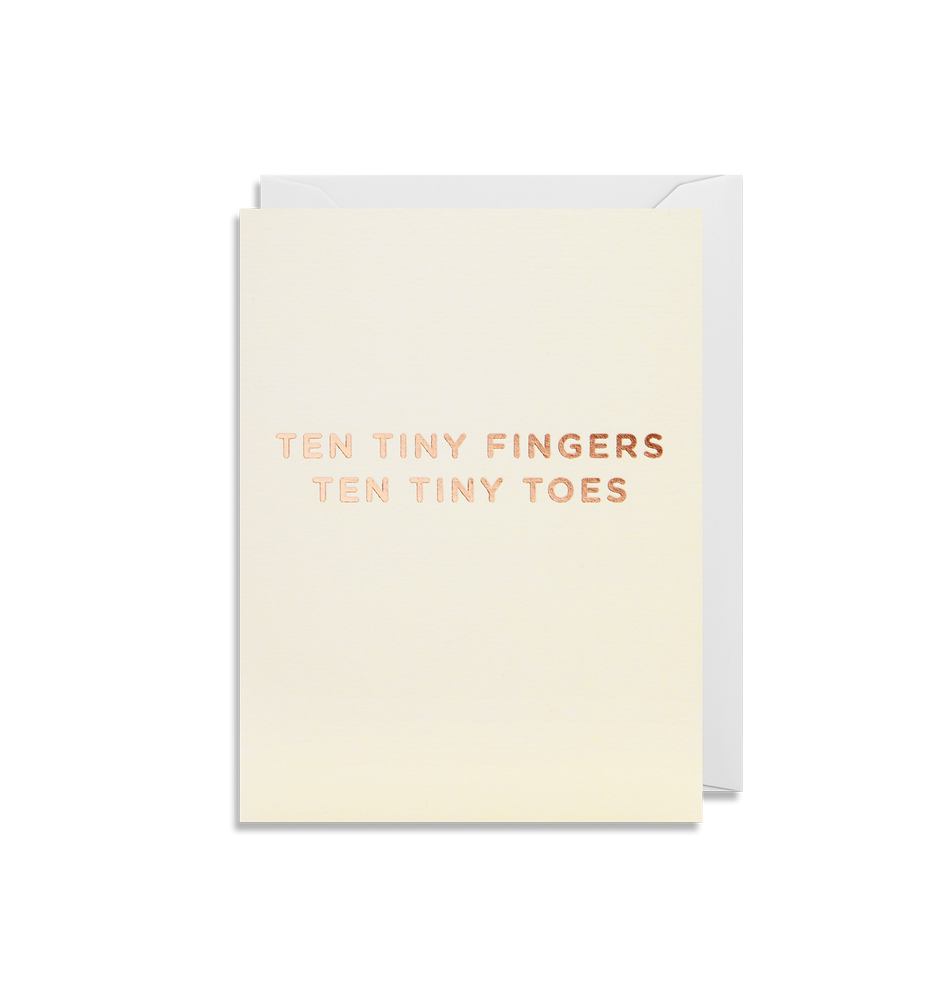 Ten Tiny Fingers Ten Tiny Toes Card