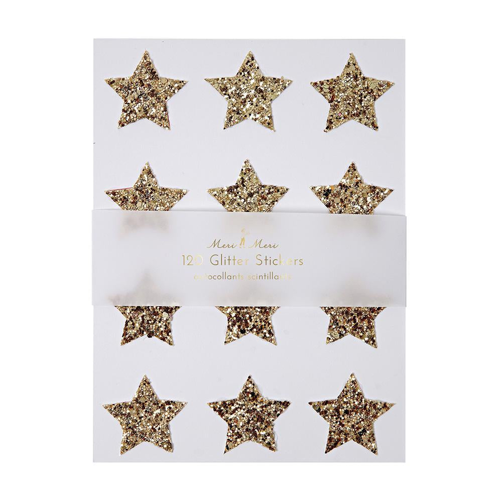 Gold Glitter Sticker Paper
