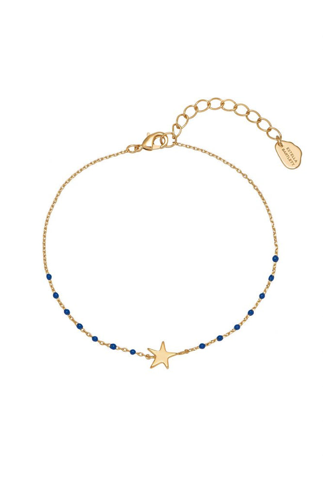 Navy Dot and Star Bracelet