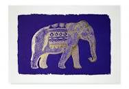 Blue Elephant Card Pack of Five