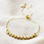 Delicate Star Bead Friendship Bracelet Gold